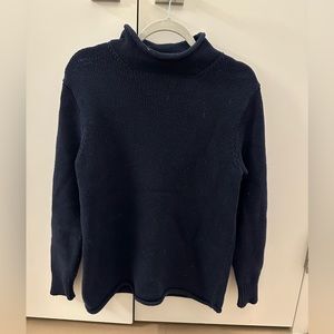 J CREW ALWAYS navy blue cotton sweater